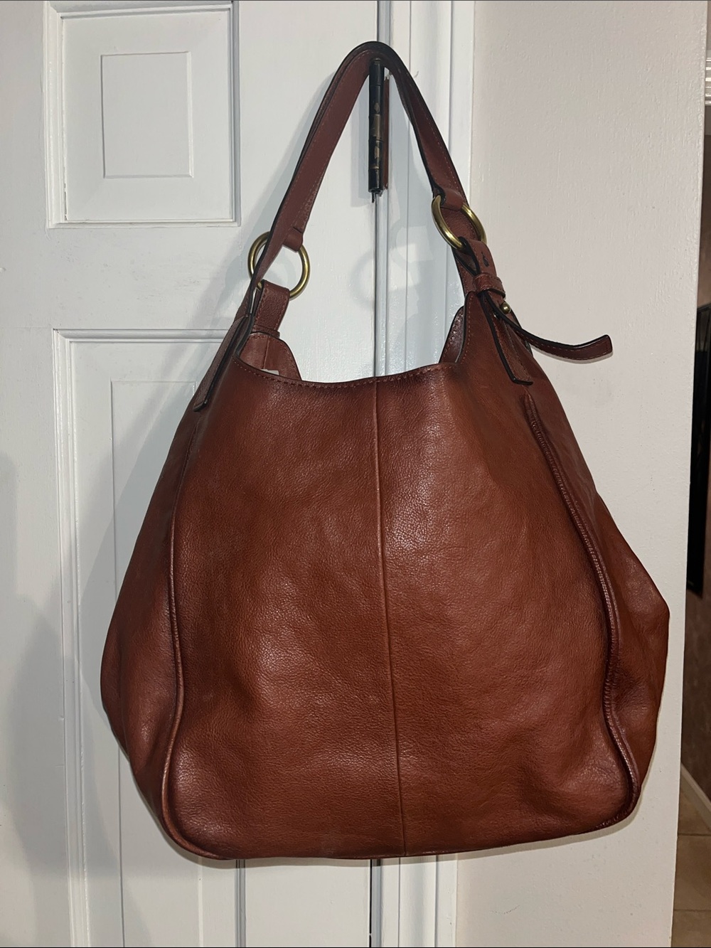 Frye Madison Brown Leather Shoulder Hobo bag